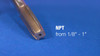 3/8" Carbon Steel NPT Tap and 37/64"  HSS Drill Bit Kit, Qualtech