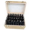 1/2-1x64ths 33 Piece HSS KFD Black & Gold Reduce Shank Drill Bit Set, Wood Case