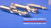 1/4" Carbide 3/8" Flute Length 2" Overall Length Uncoated (Bright) Double End Stub End Mill, Drill America