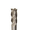 1-1/4" Carbide 6 Flute 2" Flute Length 4-1/2" Overall Length Uncoated (Bright) Single End Square End Mill, Drill America