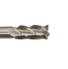 1-1/4" Carbide 6 Flute 2" Flute Length 4-1/2" Overall Length Uncoated (Bright) Single End Square End Mill, Drill America