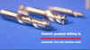 7/16" Carbide 2 Flute 7/8" Flute Length 4" Overall Length TIN Double End Square End Mill, Drill America