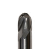 9/32" Carbide 2 Flute 11/16" Flute Length 3-1/2" Overall Length Uncoated (Bright) Double End Ball End Mill, Drill America