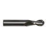 1.00mm Carbide 2 Flute 2.00mm Flute Length 38.00mm Overall Length TIN Single End Ball End Mill, Drill America