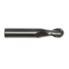 8.00mm Carbide 2 Flute 20.00mm Flute Length 63.00mm Overall Length TIN Single End Ball End Mill, Drill America