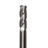 2.50mm Carbide 4 Flute 9.50mm Flute Length 38.00mm Overall Length Uncoated (Bright) Single End Square End Mill, Drill America