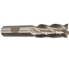 1/4" Carbide 4 Flute 3/4" Flute Length 2-1/2" Overall Length TIN Single End Straight Flute End Mill, Drill America