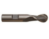 25/32" Cobalt 2 Flute 1-1/2" Flute Length 3-1/2" Overall Length Center Cut Single End Ball End Mill, Drill America