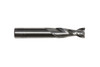 3/32" Carbide 2 Flute Uncoated (Bright) 1/2" Flute Length 2" Overall Length 1/8" Shank Single End Square End Mill, Drill America