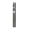 35/64 Carbide 4 Flute TIALN 1-1/8 Flute Length 3-1/2 Overall Length 9/16 Shank Single End Square End Mill, Drill America