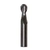 1/64 2 Flute Carbide TICN 1/32 Flute Length 1-1/2 Overall Length 1/8 Shank Single End Ball End Mill, Drill America
