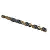 1/4 HSS M2 Split Point Jobber Length Drill Bit - 135° Black & Gold Finish, 1/4 Hex Shank, KFD