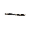 27/64 HSS M2 Split Point Jobber Length Drill Bit - 135° Black & Gold Finish, 1/4 Hex Shank, KFD