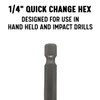 15/32" Quick Change Hex Shank Drill Bit