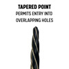 9/16" Extra Long Magnetic Hex Shank Bridge/Construction Reamer, Black & Gold Finish