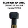 1-1/16" Extra Long Magnetic Hex Shank Bridge/Construction Reamer, Black & Gold Finish