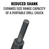 13/32"-1/2" 4 Piece HSS 3/8" Reduced Shank Drill Bit Set, Plastic Case Pouch, Qualtech