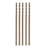 1/8 - 1/4 x 12 M35 Cobalt Extra Long Reach Aircraft Extension Drill Bit - 135° Split Point for Stainless Steel Set, Plastic Case Pouch