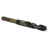 45/64 Reduced Shank HSS Black & Gold Contractor Drill Bit, 1/2 Shank, 3-Flat Shank