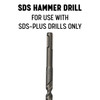 3/16" x 4" SDS-Plus 4-Flute Cross Tip Hammer Drill Bit