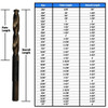 7/32" Cryogenic Treated HSS Black & Gold KFD Split Point Jobber Length Drill Bit, 3-Flat Shank