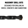 3/16" x 4"  Carbide Tipped Masonry Drill Bit, Qualtech