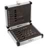 13 Piece Stepped Point Cobalt Drill Bit Set for Stainless Steel, 1/161/4 by 1/64, Aluminum Case