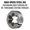 #10-32 UNF HSS Plug Tap and 1" OD HSS Round Die Kit