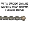 1/4" X 8-3/4" MFD Series Multi-Material Carbide Tip Drill Bit