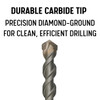 1/2" X 7-7/8" MFD Series Multi-Material Carbide Tip Drill Bit