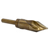 31/32 Cobalt Stepped Point Drill Bit for Stainless & Hardened Steel - 135° Tip, 1/2 Reduced Shank