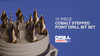 15 piece stepped point drill bit set