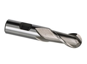 HSS, 2 Flute, Ball Single End End Mills