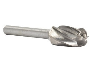 Cylindrical, Radius End Carbide Burrs For Aluminum