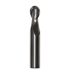 Carbide Single End End Mills, Fractional, Ball