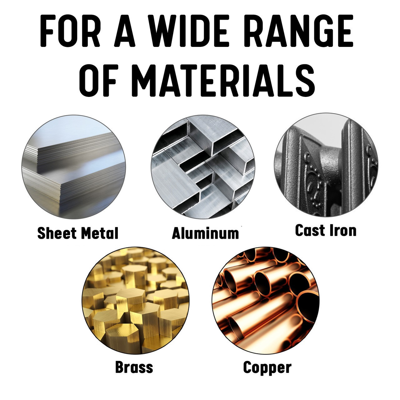 Annular Cutter Set, 5 Pieces, 1 Inch Depth of Cut