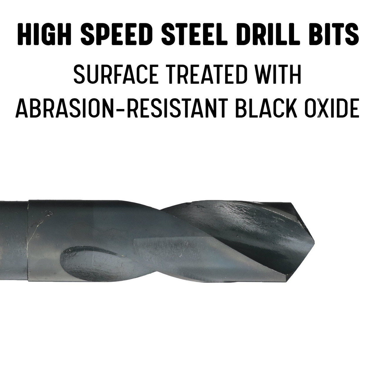Uxcell 27mm Reduced Shank Drill Bit - 1/2" Shank, Black Nitride Coated HSS For Metal