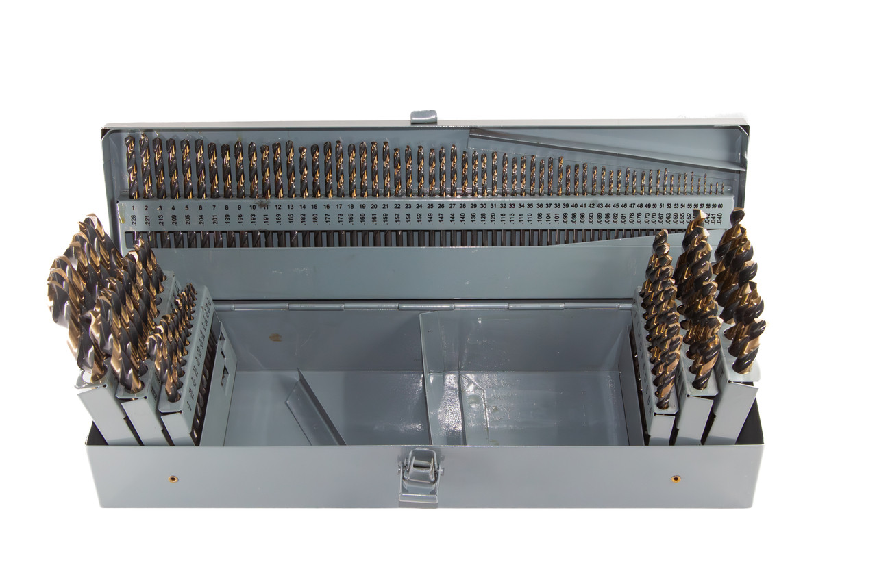 115 Piece KFD Black Gold HSS Split Point Drill Bit Set, (1/16