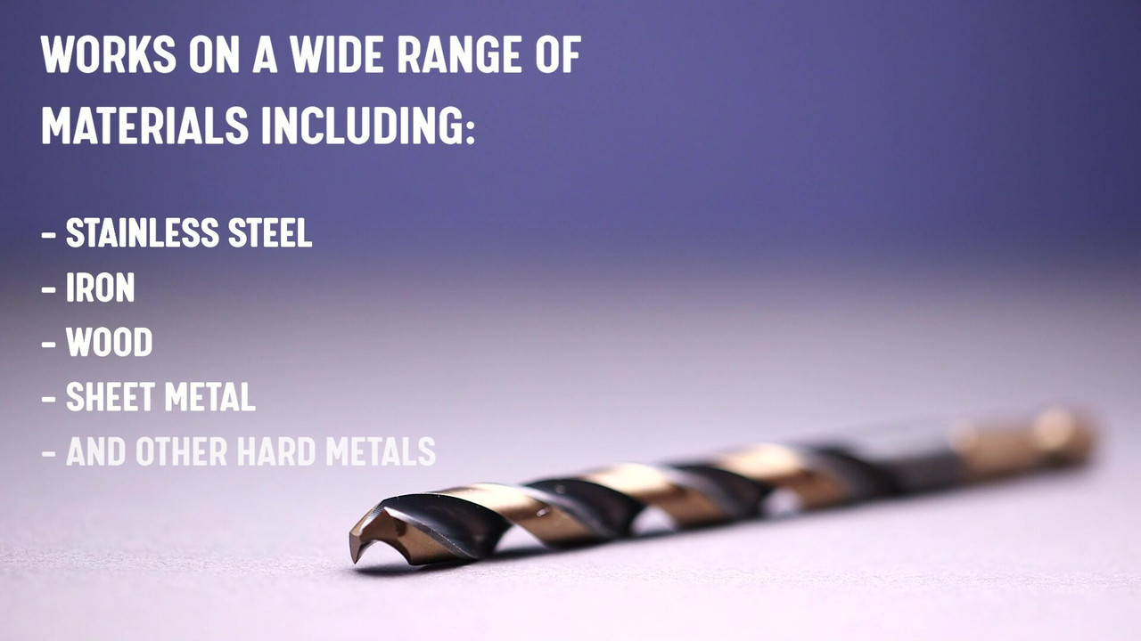 Rocky Mountain Twist Stubby Drill Bit – 27/64" Diameter, 135° Split Point, USA Made (RMT 95001883)
