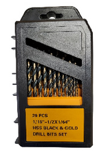 LIQUIDATION SALE - HSS Black and Gold Drill Bits