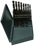 1/16 - 3/8 Cobalt Steel Jobber Drill Bit Set, 21 Pieces (1/64 Increments), Drill America