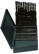 1-60 60 Piece Black & Gold Jobber Length Drill Bit Set | KFD60J