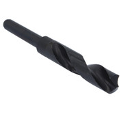1 Reduced Shank HSS Drill Bit (1/2 Shank) - Black Oxide Silver & Deming Drill Bit for Steel, Iron & Metal