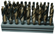 1/2-1x64ths 33 Piece Cobalt Reduced Shank Drill Bit Set, Drill America