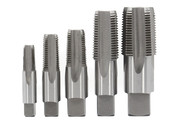 5 Piece Carbon Steel NPT Pipe Tap Set, 1/8, 1/4, 3/8, 1/2 and 3/4