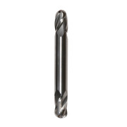 7/32 Carbide 4 Flute 9/16 Flute Length 3-1/2 Overall Length Uncoated (Bright) Double End Ball End Mill, Drill America