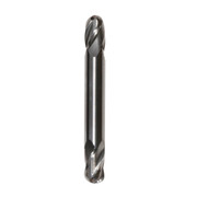 1/4 Carbide 4 Flute 5/8 Flute Length 3-1/2 Overall Length Uncoated (Bright) Double End Ball End Mill, Drill America