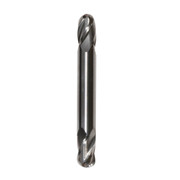 5/32 Carbide 4 Flute 7/16 Flute Length 3-1/8 Overall Length TIALN Double End Ball End Mill, Drill America