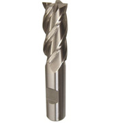 5/16 Carbide 4 Flute 13/16 Flute Length 2-1/2 Overall Length TICN Single End Straight Flute End Mill, Drill America