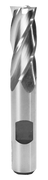 2" Cobalt 6 Flute Bridge Port Center Cut End Mill, Drill America